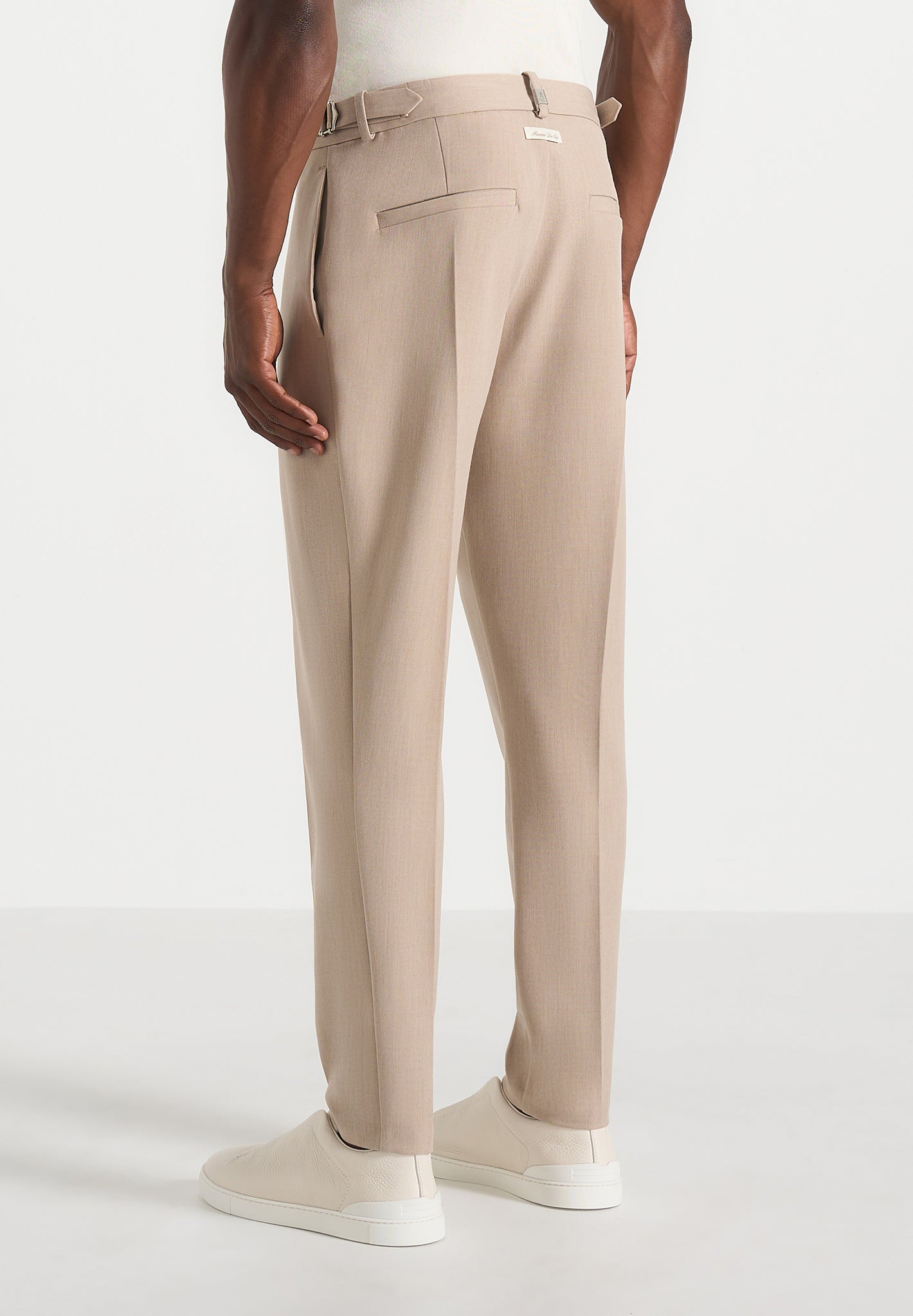 Hubert - Slim Fit Tailored Pants - Beige
