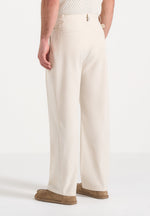 Dorian - Pleated Linen Pants - Natural
