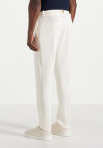 Hubert - Slim Fit Tailored Trousers - Off White