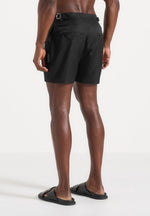 Brian - Polished Nylon Swim Shorts - Black