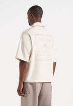 Alexis - Unisex Cote d'Azur Boxy Shirt - Cream