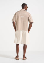 Alexis - Unisex Cote d'Azur Boxy Shirt - Beige