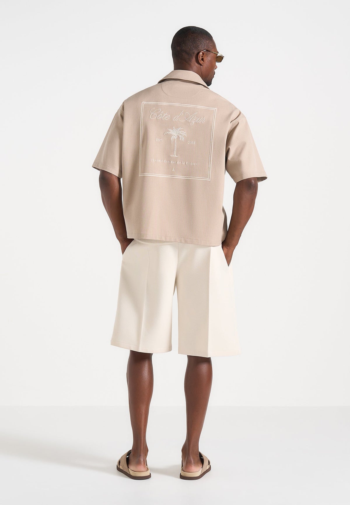 alexis-unisex-cote-dazur-boxy-shirt-beige