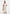 Loic -  Wide Leg Textured Pants with Belt - Cream
