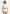 Alba - Tweed Mock Neck Curve Detailing Top - Cream