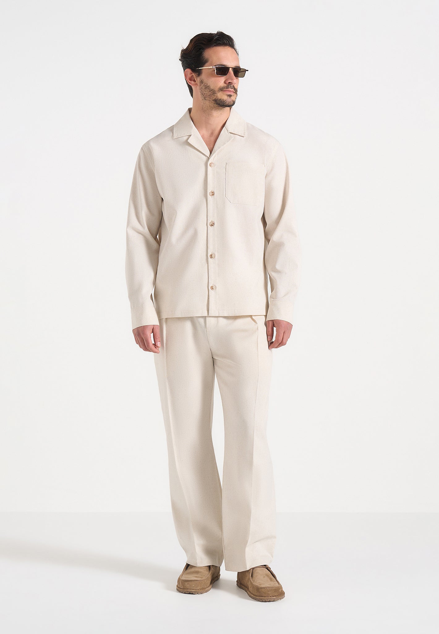 Constant - Linen Long Sleeve Shirt - Natural 