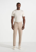 Hubert - Slim Fit Tailored Pants - Beige