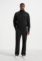 Signature Piped Track Jacket - Black