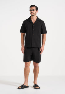 Felix - Tailored Shirt With Crease - Black
