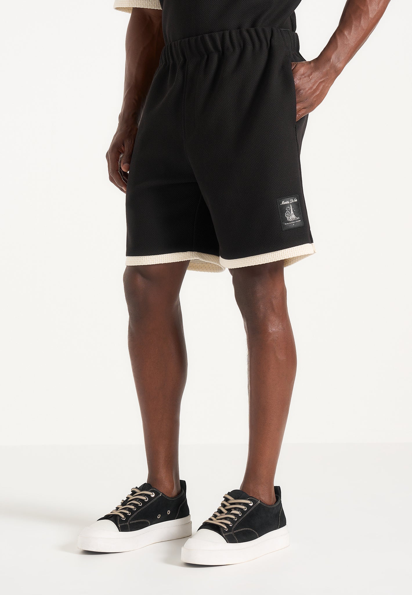reuben-crochet-detail-shorts-black