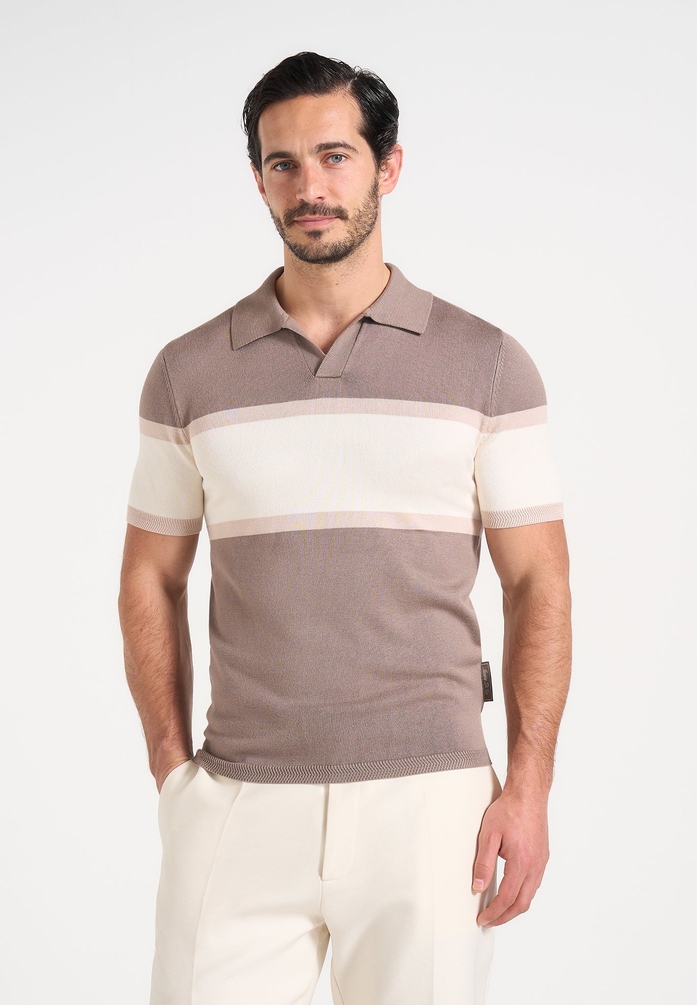 enzo-colour-block-polo-top-mushroom 