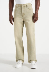DN002 - Relaxed Fit Denim Jeans - Sage