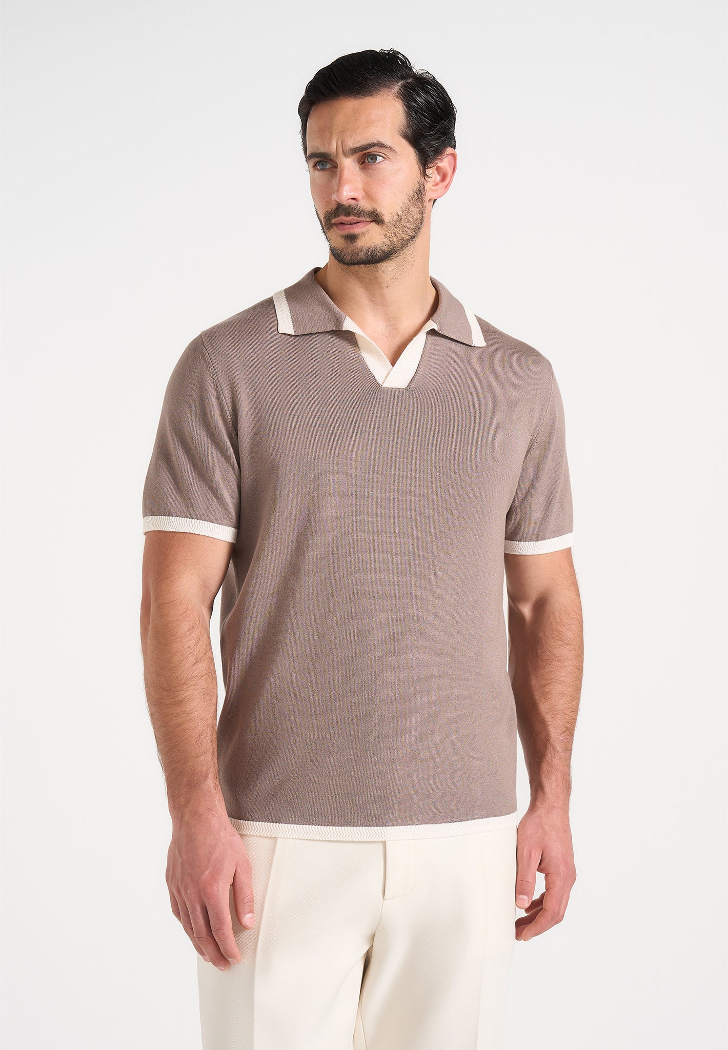 lambert-contrast-detail-knit-polo-shirt-mushroom 