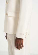 Didier - Double Breasted Tailored Suit Blazer - Off White