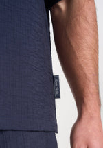 Harley - Unisex Textured Revere Shirt - Navy