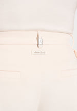 Dorian - Pleated Tailored Pants - Cream