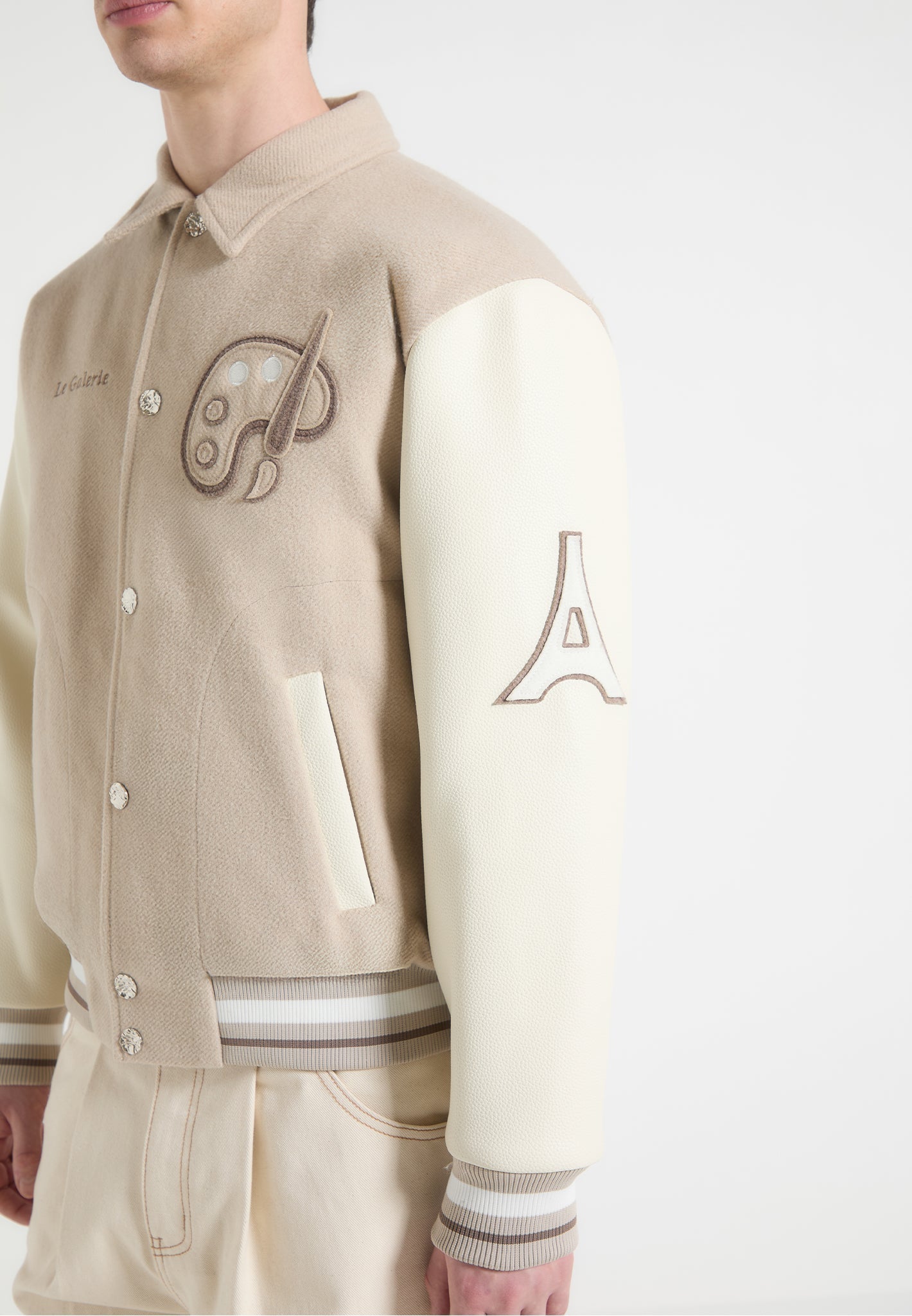 le-galerie-wool-blend-varsity-jacket-beige