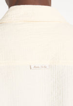 Bailey - Unisex Textured Long Sleeve Shirt - Cream