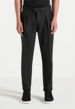 Hubert - Slim Fit Tailored Trousers - Black
