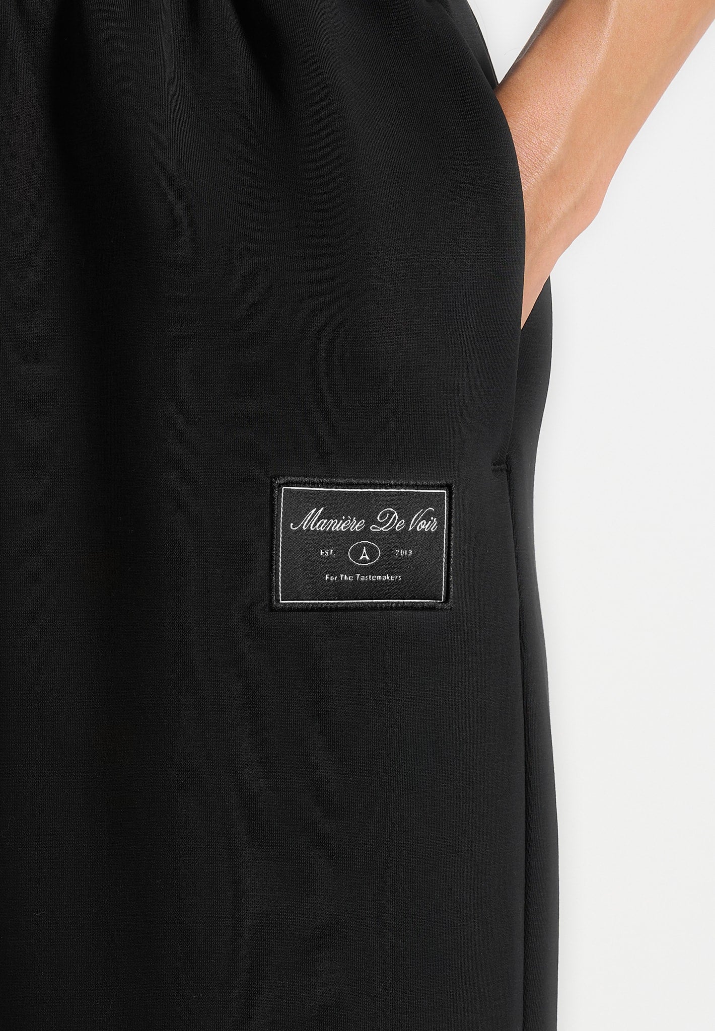 Avery - Unisex Neoprene Relaxed fit Joggers - Black