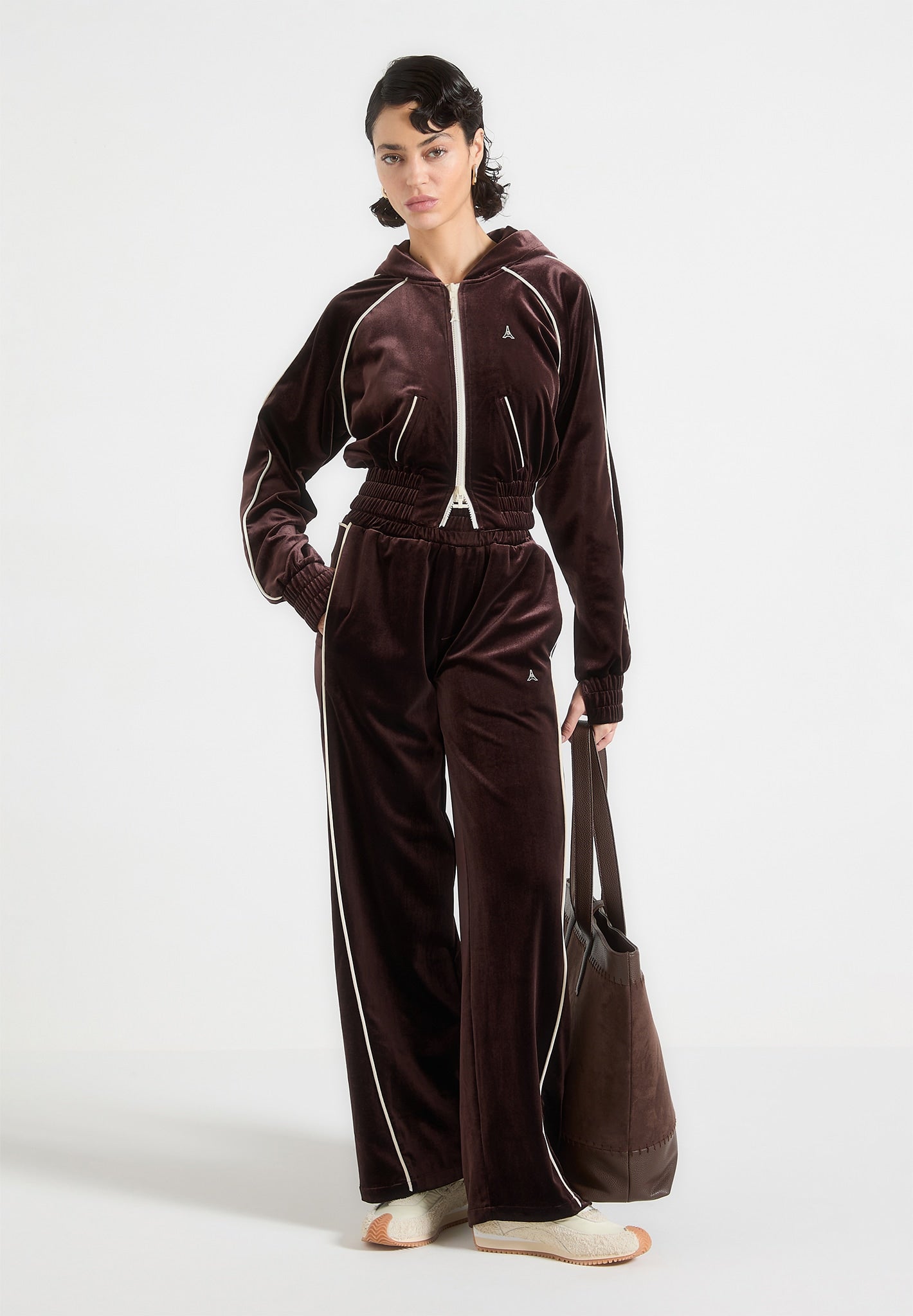 eiffel-velour-zip-through-hoodie-brown 