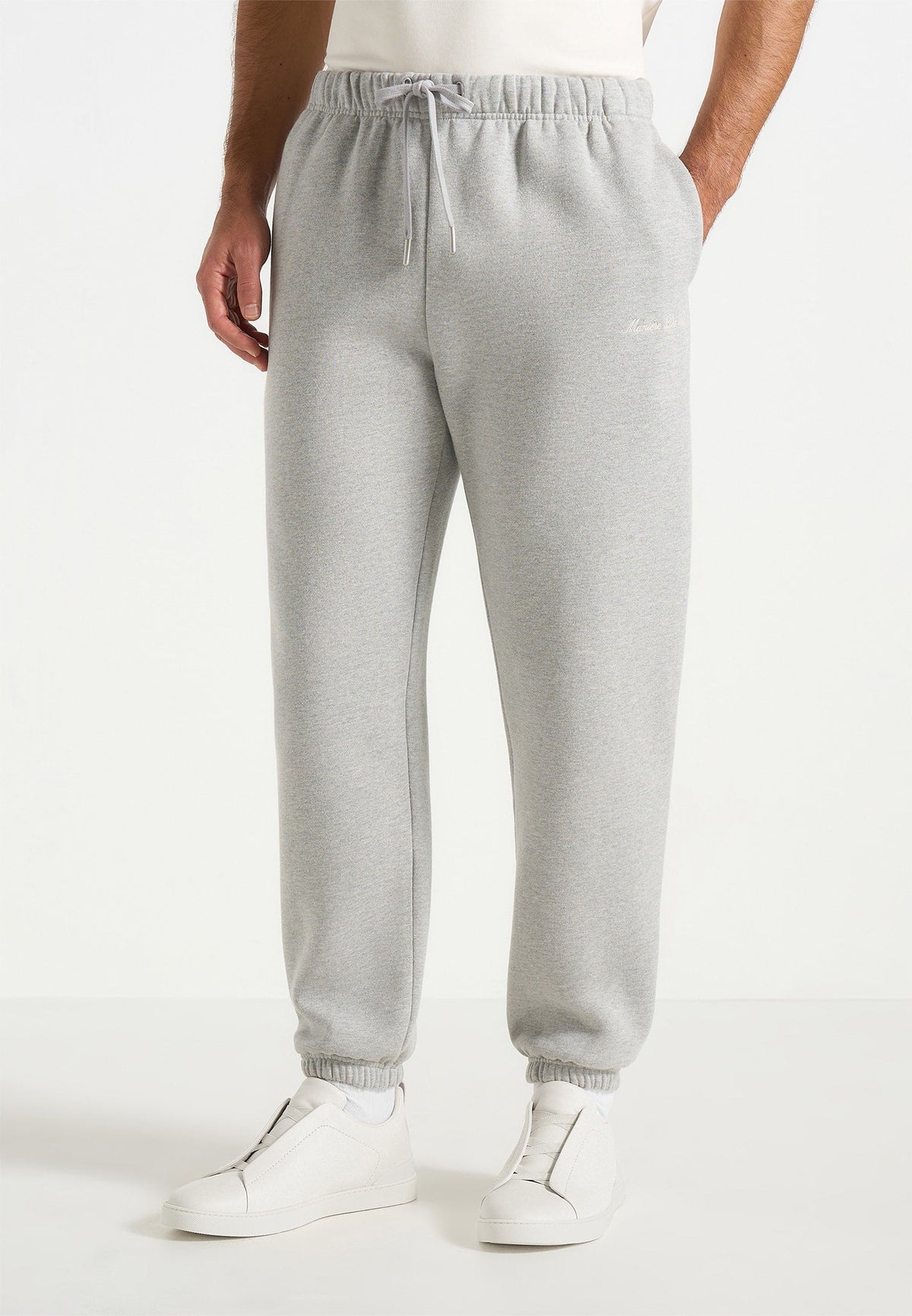 js005-signature-regular-fit-cuffed-joggers-marl-grey
