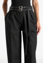 pascale-tailored-twin-belt-trousers-black