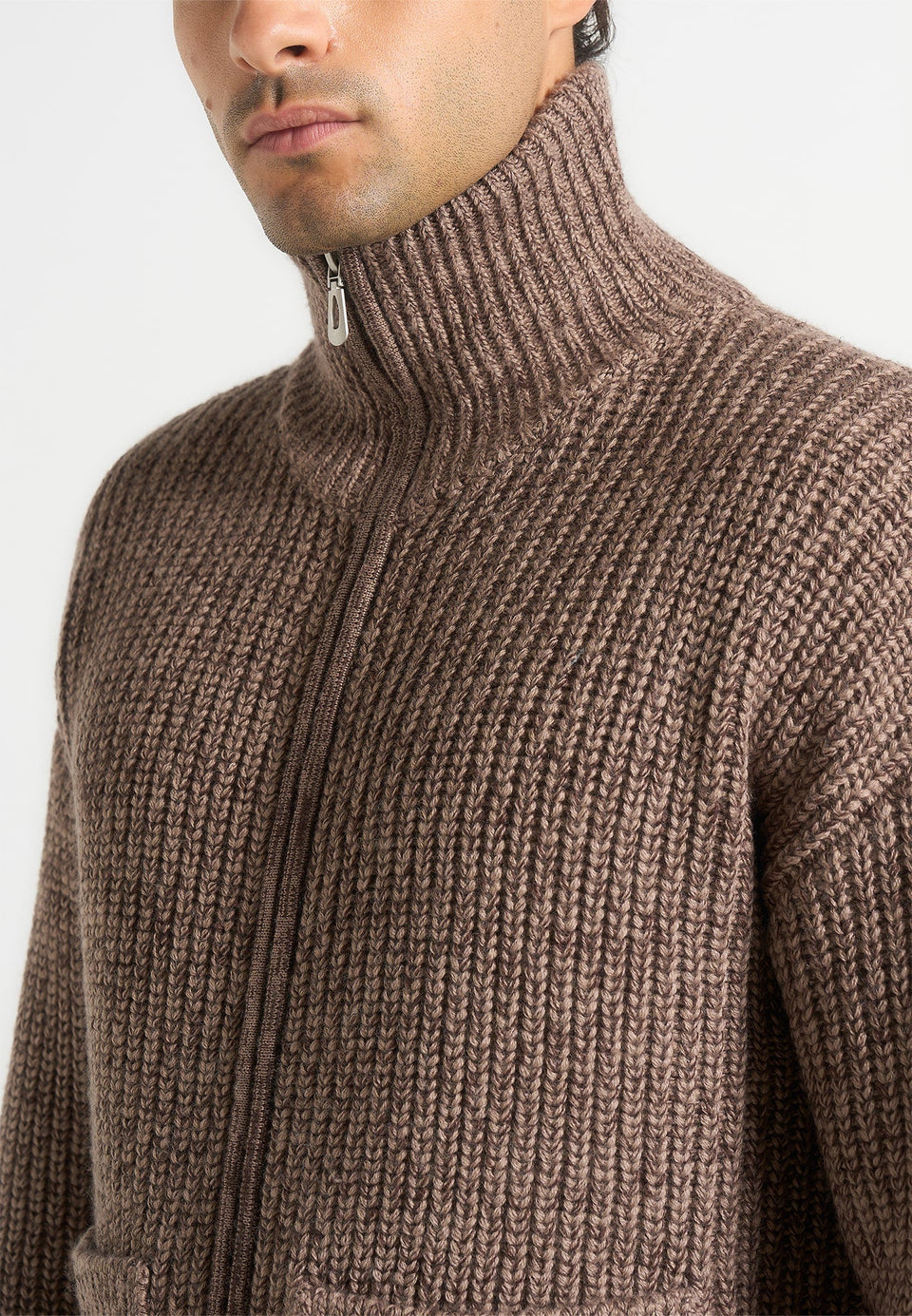 jamie-unisex-speckled-wool-zip-through-jacket-taupe