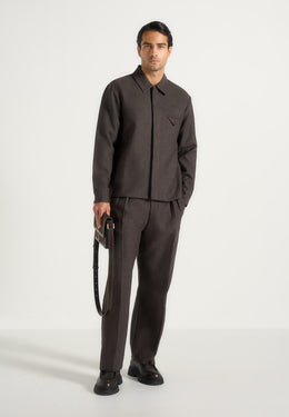 elliot-melange-tailored-shirt-brown