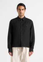 arlo-pinstripe-cropped-long-sleeve-shirt-black