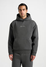 Ollie - Unisex Signature Relaxed Fit Hoodie - Charcoal Grey