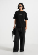 Ari - Unisex Signature Relaxed Fit Cotton T-Shirt - Black