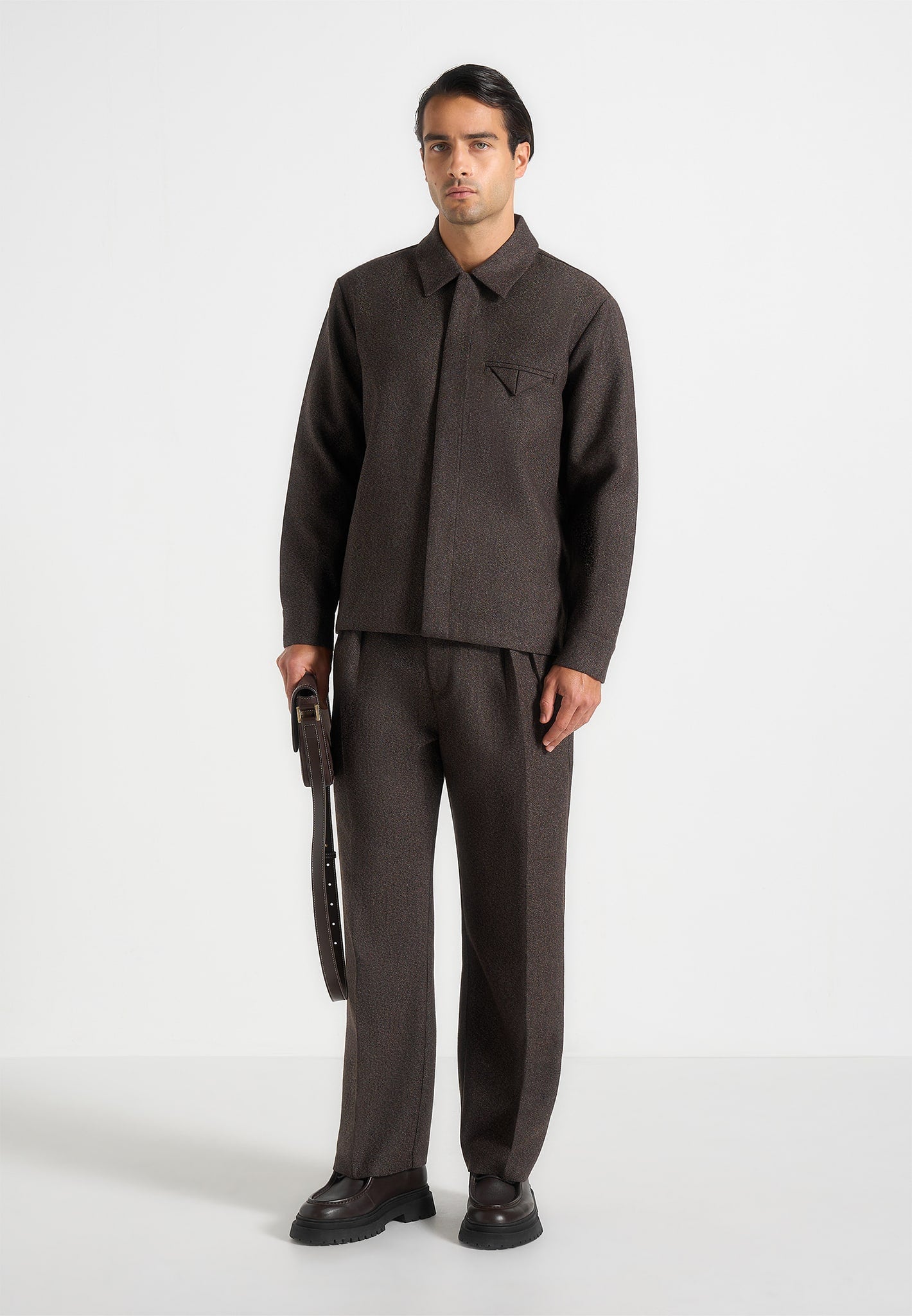 pierre-relaxed-fit-melange-pleated-tailored-trousers-brown