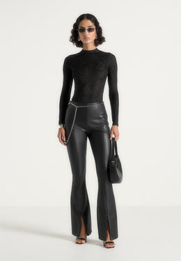 ninon-leather-fit-and-flare-pants-with-chain-black
