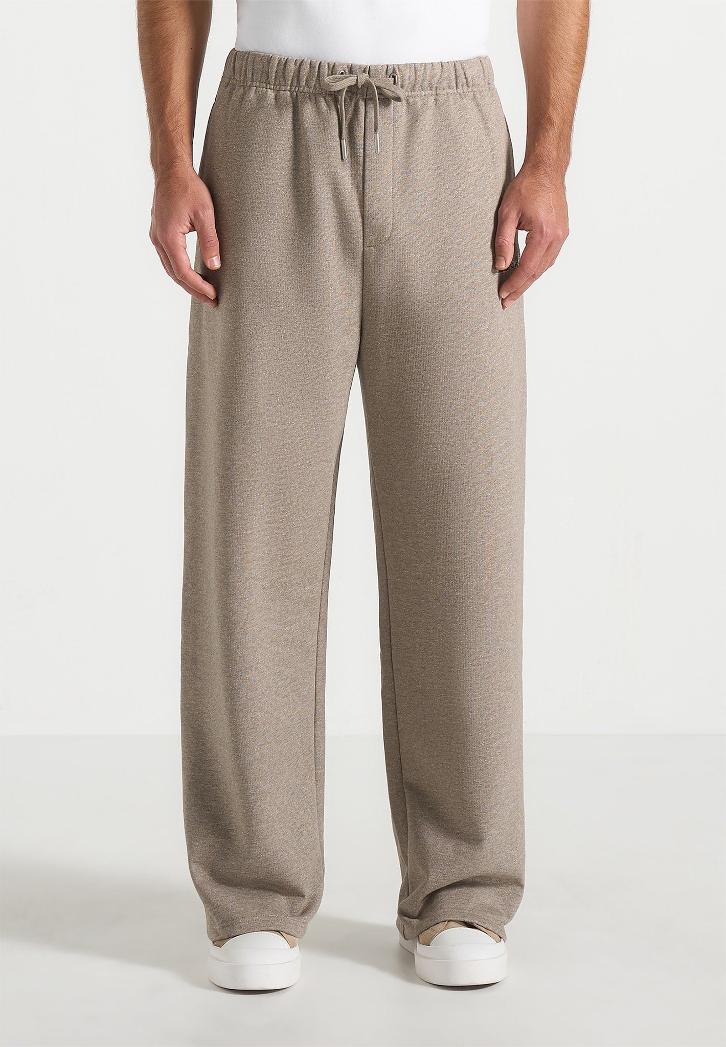 Taylor - Unisex Signature Wide Leg Joggers - Taupe