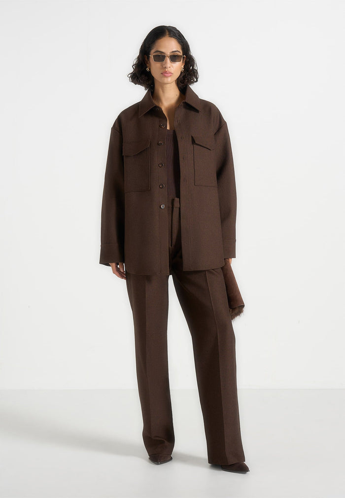joy-tailored-oversized-shirt-brown