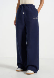 Taylor - Unisex Signature Wide Leg Joggers - Navy