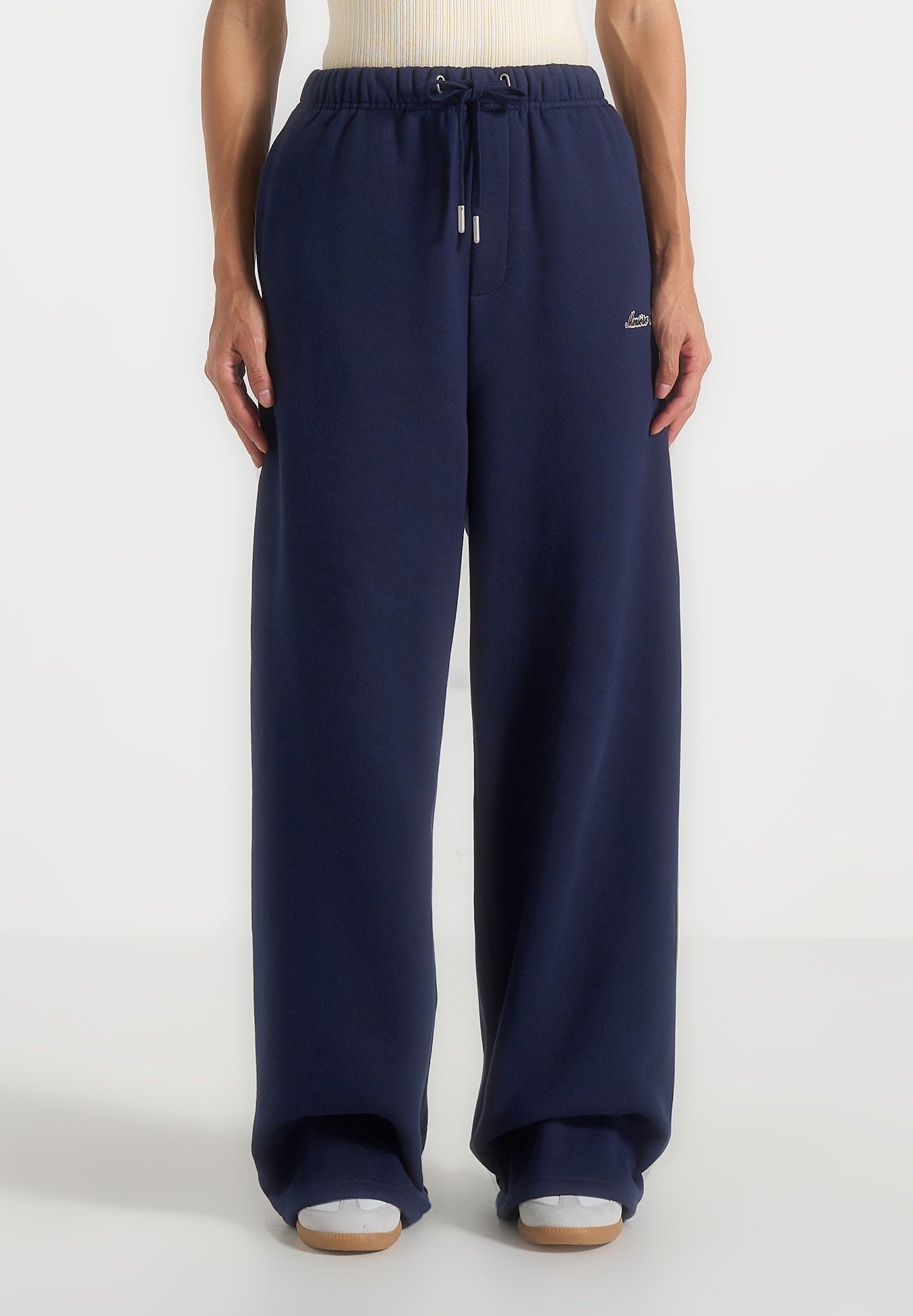 Taylor - Unisex Signature Wide Leg Joggers - Navy