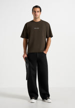 Ari - Unisex Signature Relaxed Fit Cotton T-Shirt - Olive