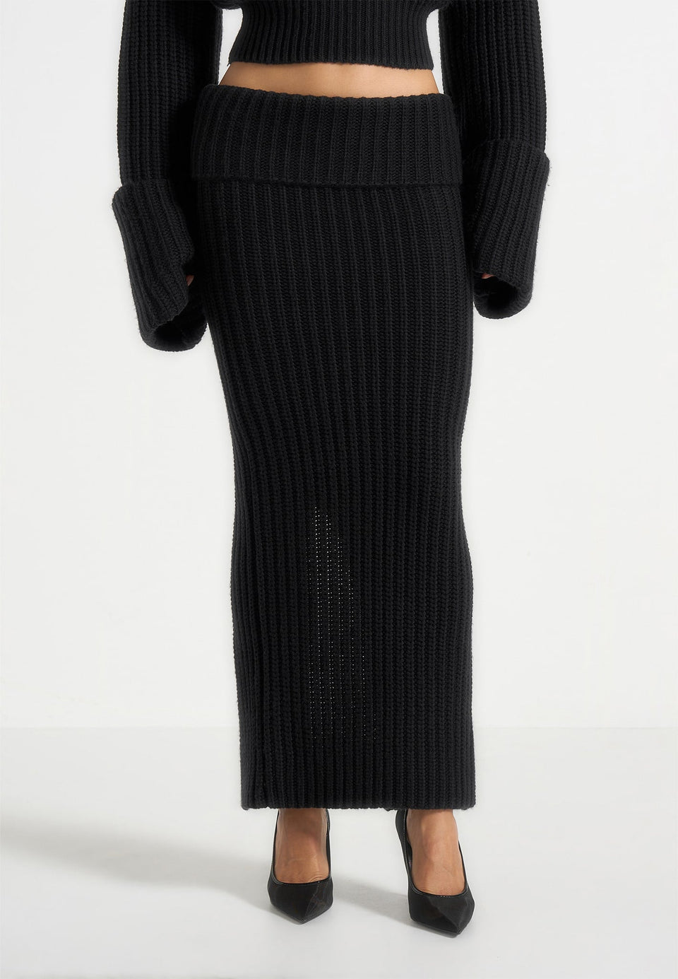 lyra-knit-maxi-skirt-with-foldover-black-1