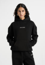JS001 - Unisex Signature Relaxed Fit Hoodie - Black