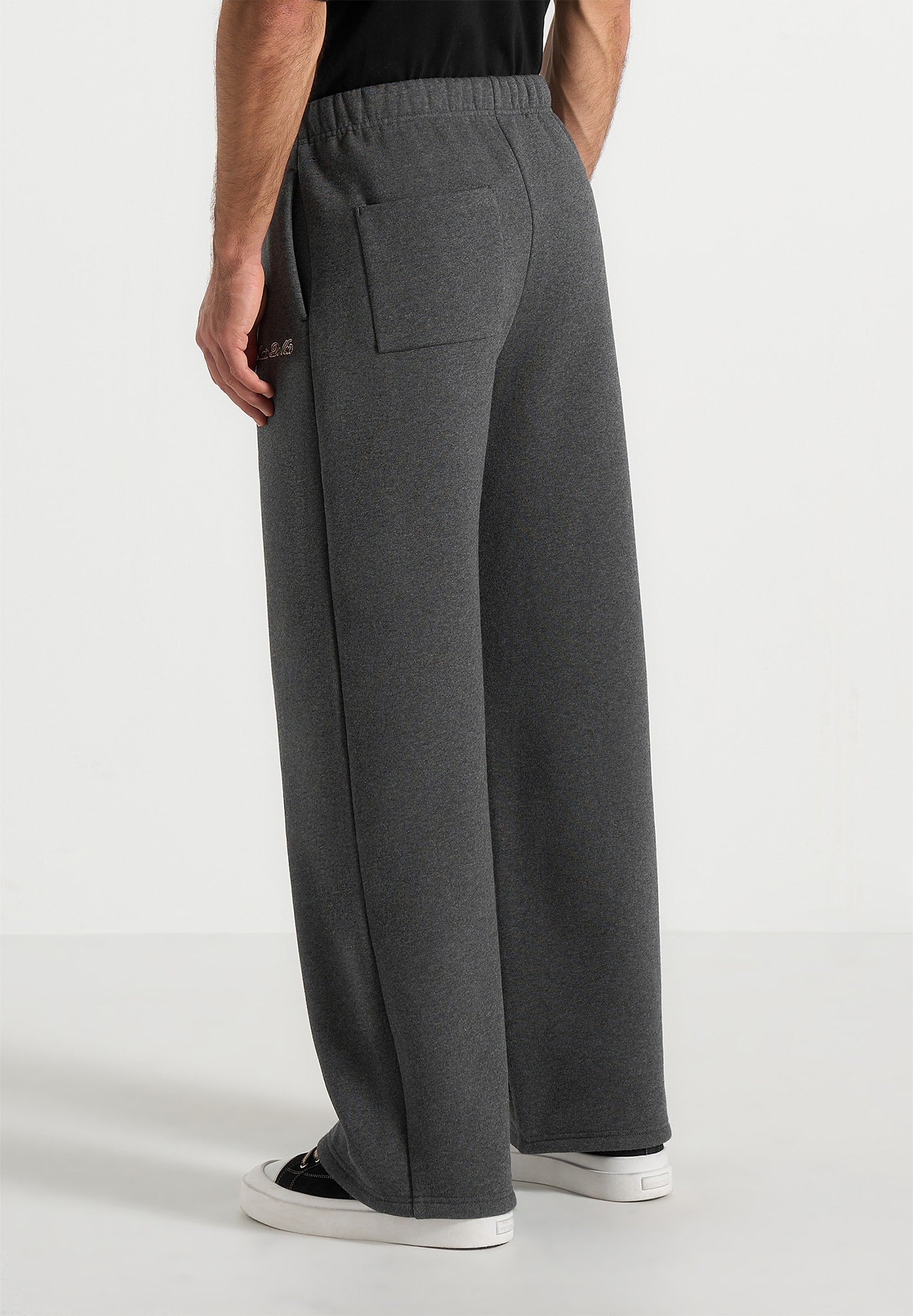 Taylor - Unisex Signature Wide Leg Joggers - Charcoal Grey