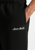 Taylor - Unisex Signature Wide Leg Joggers - Black