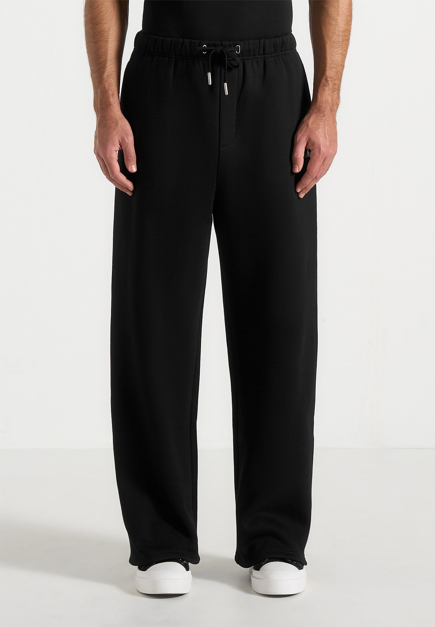 Taylor - Unisex Signature Wide Leg Joggers - Black