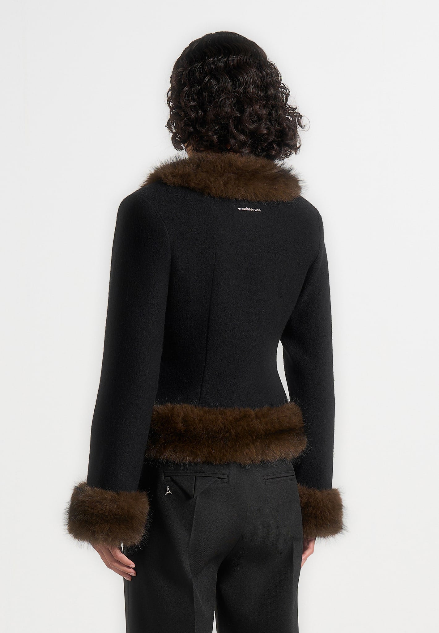 lina-sculpted-wool-and-fur-trim-jacket-black