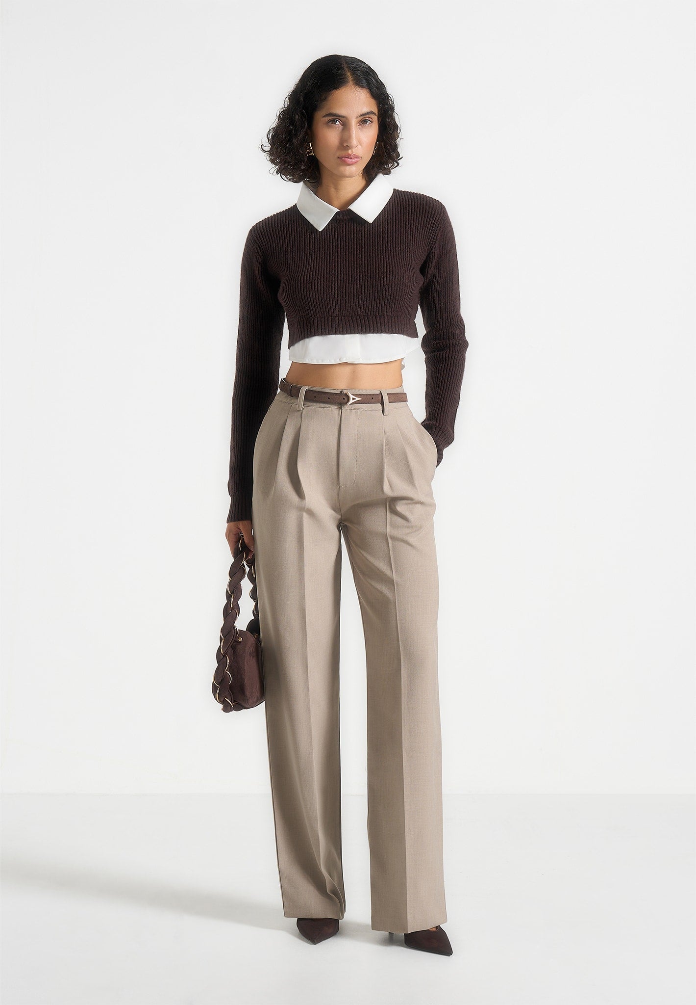flavie-knitted-jumper-with-shirt-detail-brown