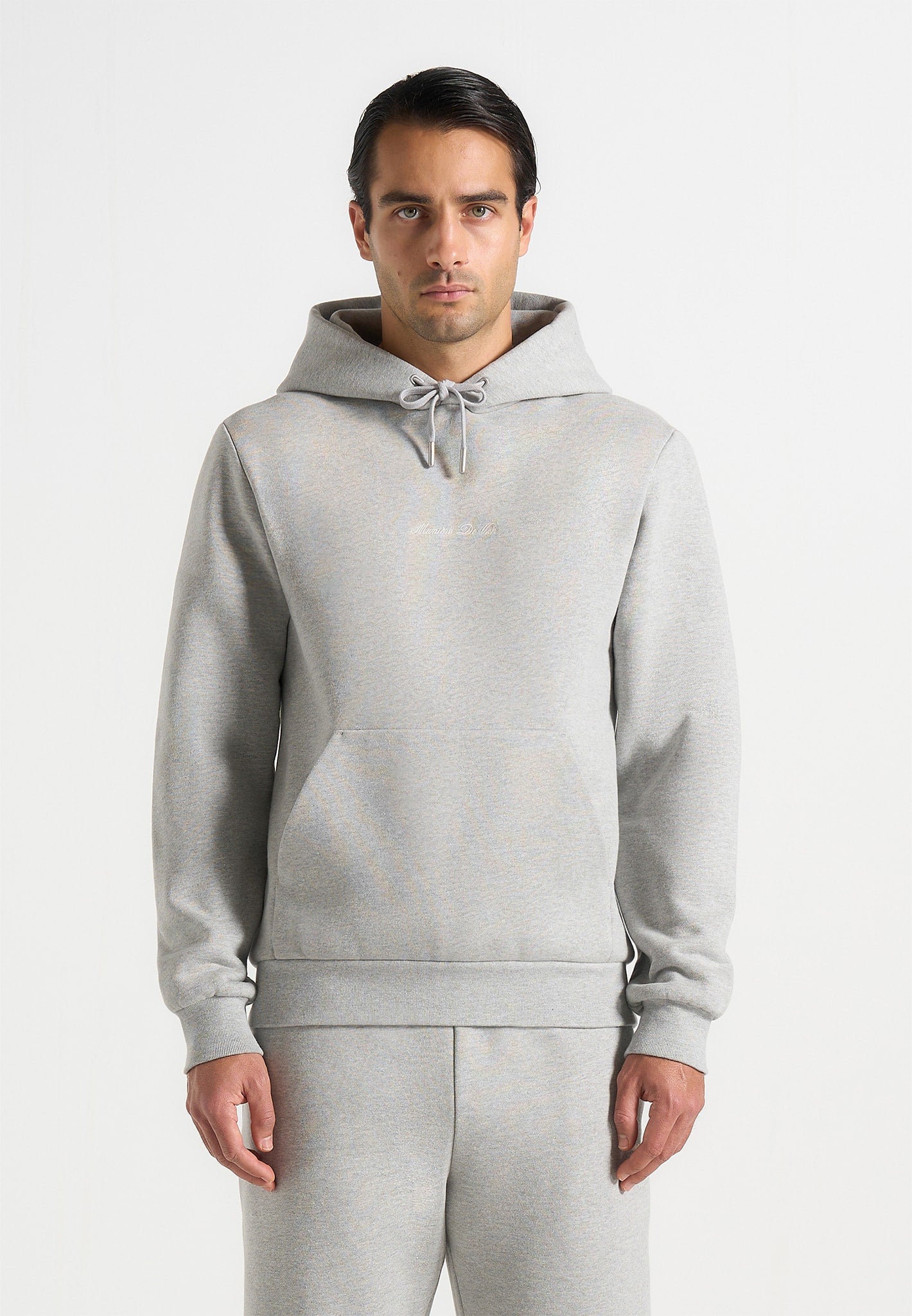 Gustave - Signature Regular Fit Hoodie - Marl Grey