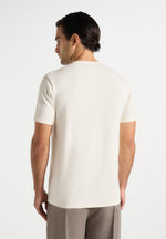 Matteo - Regular Fit Cotton T-Shirt - Cream