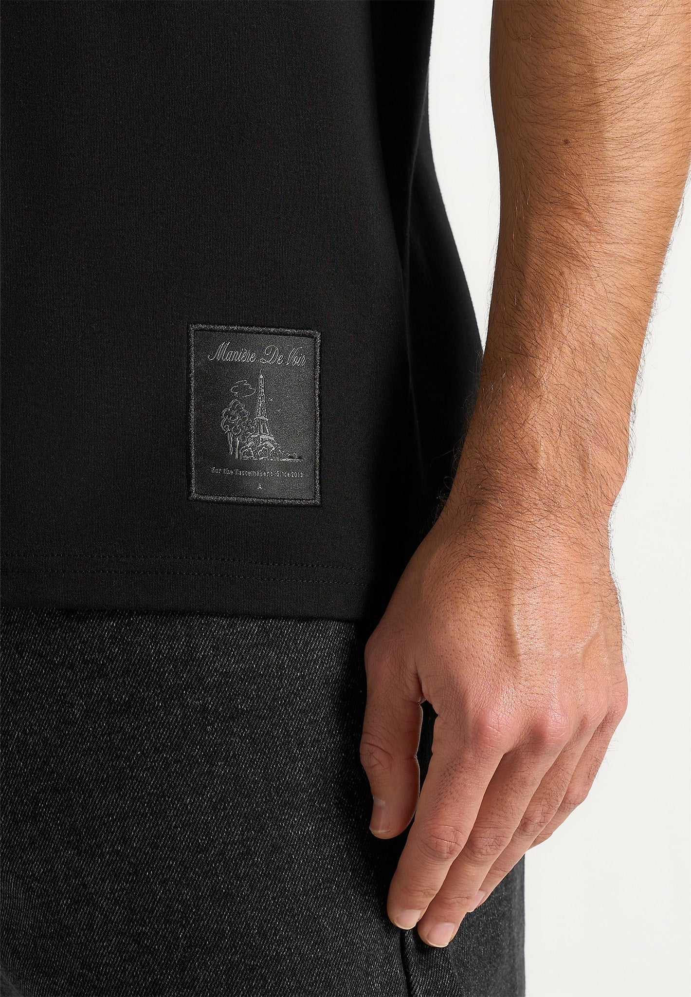 Matteo - Regular Fit Cotton T-Shirt - Black