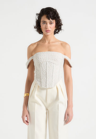 boucle-bardot-corset-top-off-white